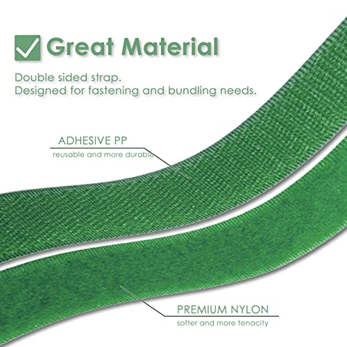 Garden Tie Green Tape, Plant Supports, Gentle On Plants (32.8ft × 0.6 inch, 1 roll, Green) - view 2