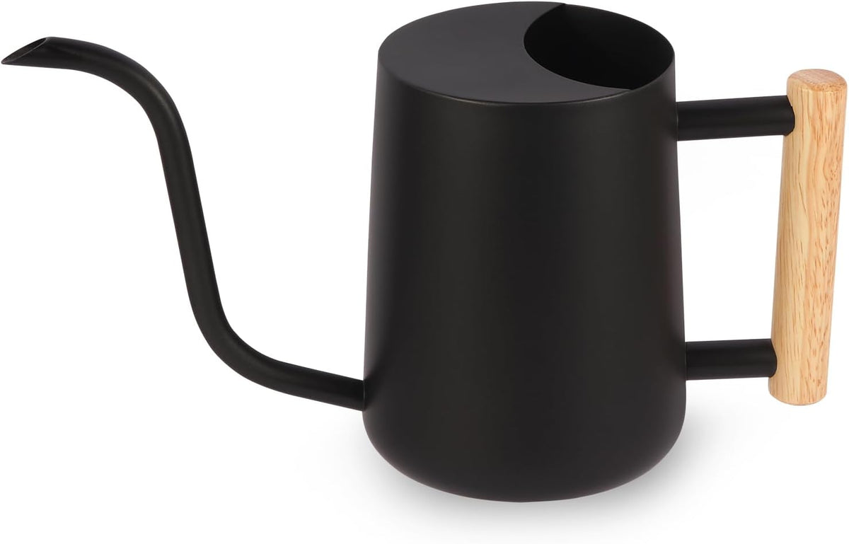 Plant Watering Can,35oz Metal Watering Can,Stainless Steel Indoor Plants with Long Curved Spout,Small Bonsai Outdoor Garden Modern Decorative(Black) - view 8
