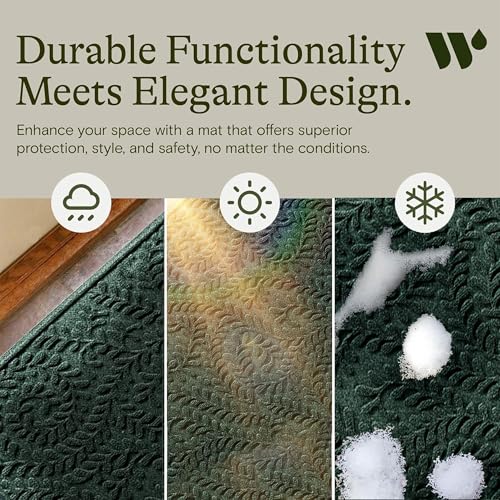Boxwood Front Door Mat Indoor Outdoor Entrance, All-Weather Mats - view 6