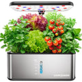 Hydroponics Growing System: 10 Pods Stainless Steel Garden