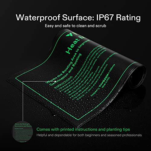 2 Pack Durable Waterproof Seedling Heat Mat 10" x 20.75" - view 4