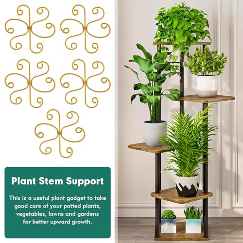 Monstera Plant Support Stakes for Indoor Plants, Gold, 5 Pack - view 6