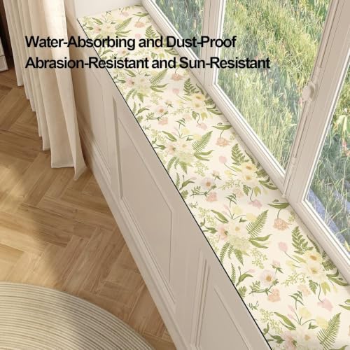 Diatomaceous Earth Window Sill Protector,Cuttable Non-Slip Narrow Mat for Plants and Kitchen,Easy Clean - view 5
