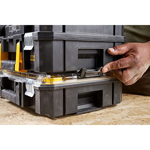 Stanley FatMax FMST82967-1 Stackable Tool Box with Transparent Lid and 10 Sorting Inserts of Different Sizes, Can be Combined with Other TSTAK Boxes - view 7