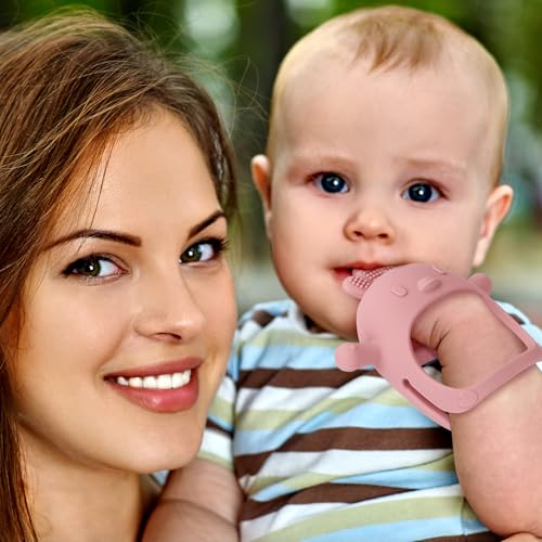 Silicone Baby Teether Toys for Infants 3-6 6-12 Months, Olive - view 6