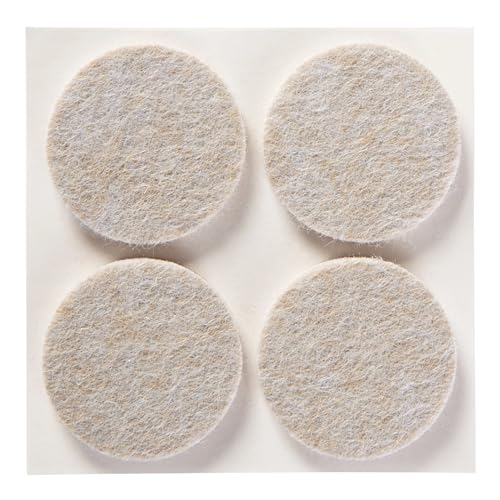 Felt Pads 12 PCS Beige, Felt Furniture Pads for Protecting Hardwood Floors, 1.5" inch Round, Easy-to-Apply, Self-Stick Design, Reliable Protection from Nicks, dents and Scratches (SP803-NA) - view 5