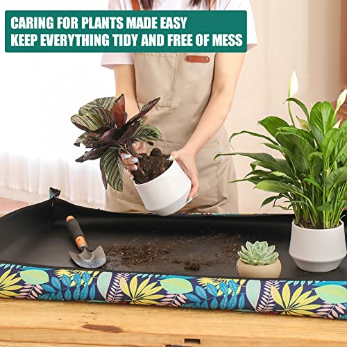 Repotting Mat for Indoor Plants, Gardening Mat for Bonsai, Oxford, 29.5" - view 3