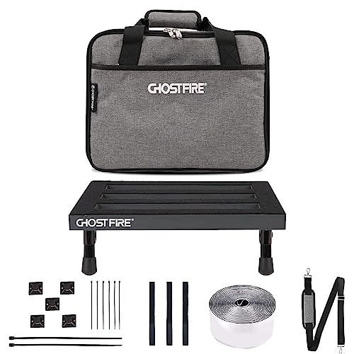 Ghost Fire Guitar Pedal Board Aluminum Alloy Super light Effect Pedalboard with Carry Bag (13''x10.2''SPL-2.5)