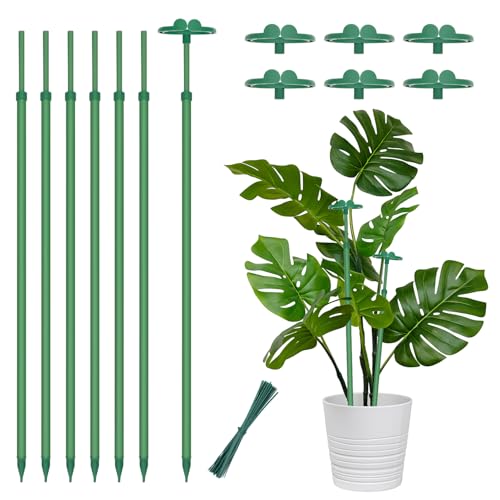 Extendable Plant Stakes,Length Scalable From17.5to30.1IN Plant SupportStake
