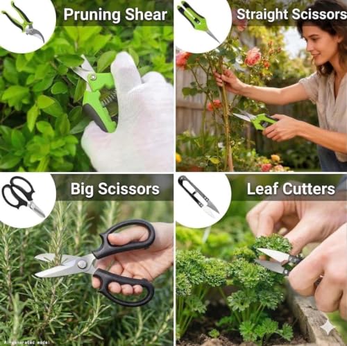 Bonsai Tools Set, 20-Piece Bonsai Tools Set with Waterproof Repotting Mat, Pruning Shears, Scissors & Training Wire - Indoor Gardening Starter Gifts for Women, Men & Beginners - view 4