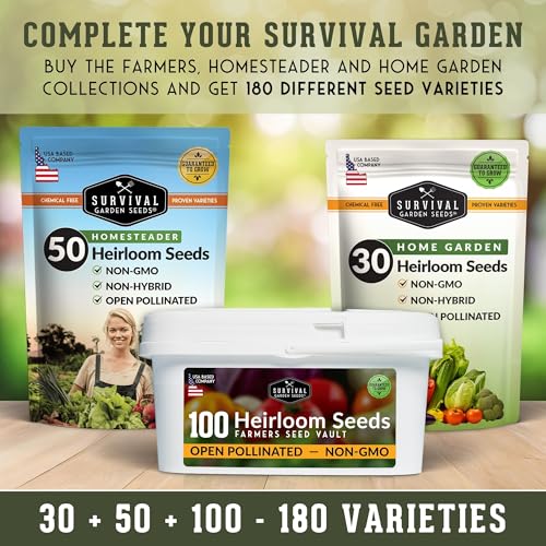 Farmer Seed Vault – 100 Packs of Seed for Heirloom Vegetable Gardens - view 6