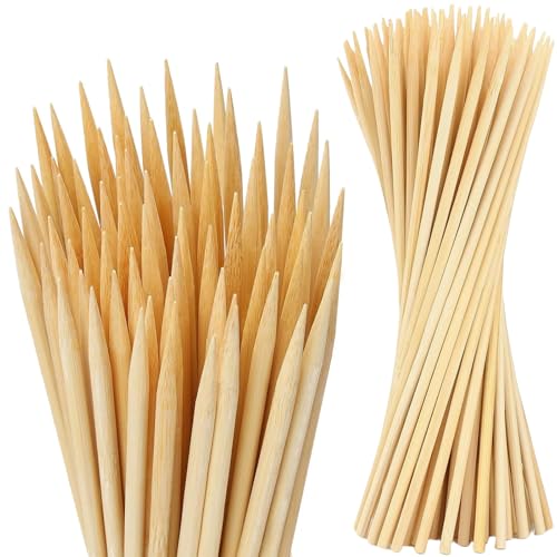 100 PCS 3FT Bamboo Plant Stakes, 6.3mm Thick Bamboo Stakes