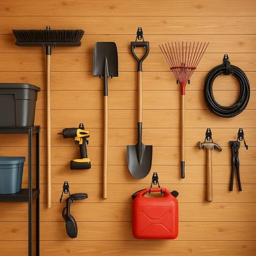 4 Pack Garage Hooks Heavy Duty, Garage Tool Organizer Wall Mount - view 6