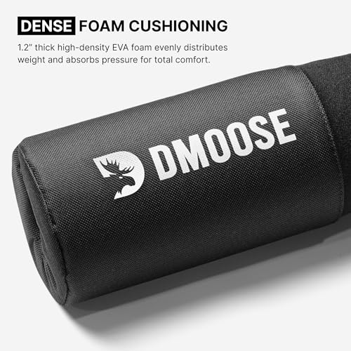 Barbell Pad for Hip Thrust, Squat & Lunges - Non-Slip Thick Foam Cushion for Neck and Back Support with Two Straps - Hip Thrust Pad for Leg Day - Fits All Olympic Bars and Smith Machine - view 4