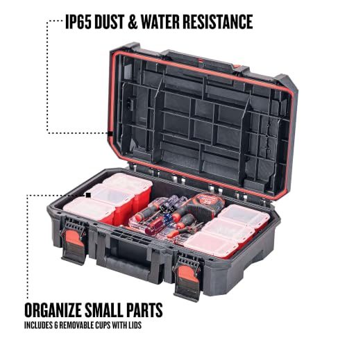 VERSASTACK XL System Tool Box, Water Resistant Tool Storage, with 6 Small Parts Containers, 21 Inch (CMST21415) - view 3