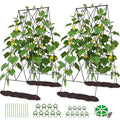 39.4" H Cucumber Trellis, 2 Pack Foldable A Frame Garden Trellis