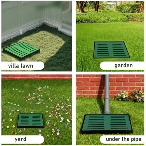 15.75x15.75x16.54 in Catch Basin for Drainage with Composite Resin Grate,Catch Basin with Debris Basket, French Drain Kit without Reserved Hole for Yard,Downspout,Lawn,Municipal Pipeline - view 7