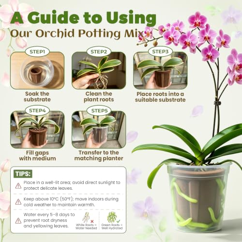 Orchid Potting Mix for Repotting 4.5in Orchid Soil Repotting Kit - view 6