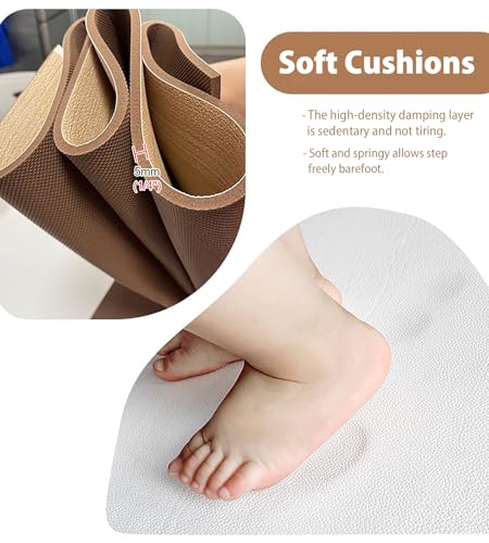 Waterproof Bay Window Cushion Cover, Non-Slip Rubber Backed Mat for Kitchen or Ledge Edge, Wood Grain Design, Protector Pad for Windowsill Decor, Easy to Clean - view 5