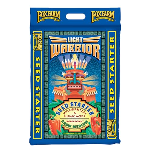 Light Warrior Seed Starter Growing Medium, 12 Quart - Beneficial for Seed Germination and Root Development, Indoor/Outdoor Cultivation - Ideal Nutrition for Plant Seedlings