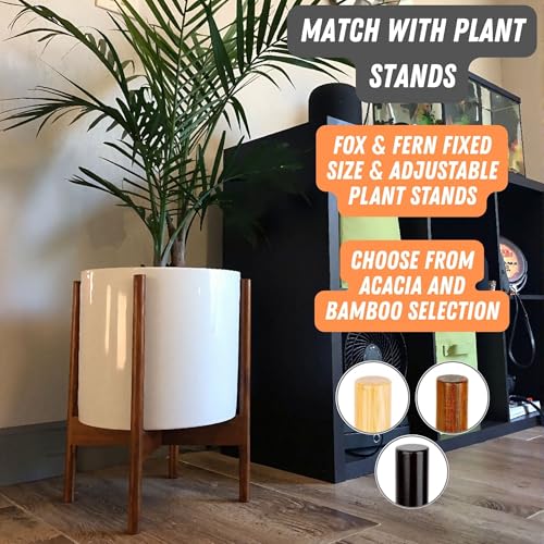 Large Planter for Indoor or Outdoor, White Glossy, 10 Inch - view 7