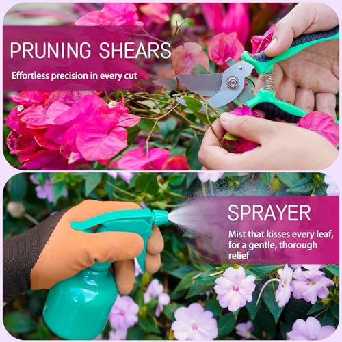 Garden Tool Set, 10 PCS Gardening Tools/Kit for Women,Gardener Gift - view 3