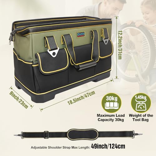18 Inch Heavy Duty Tool Bag, 16-Pocket Portable Tool Box Organizer - view 2