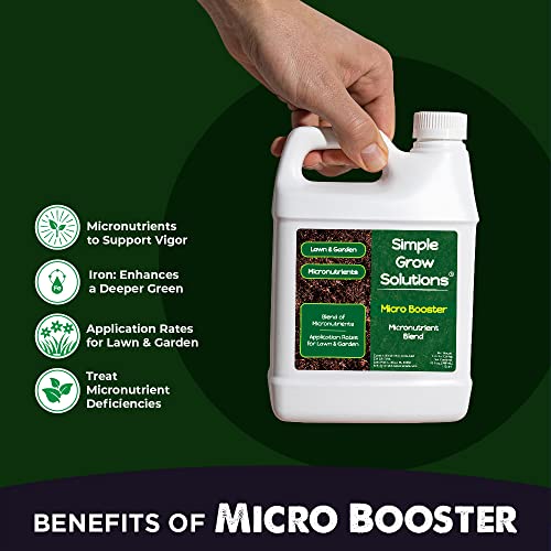 Soil Hume Seaweed Humic Acid 32 Ounce + 4-6-8 All Purpose Plant Food 32 Ounce + Micro Booster Chelated Micronutrients 32 Ounce - Indoor Plant & Outdoor Garden Bundle - Simple Grow Solutions - view 7