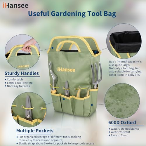 Green Garden Tools Set 12-Piece, Gardening Gifts for Women Men - view 5