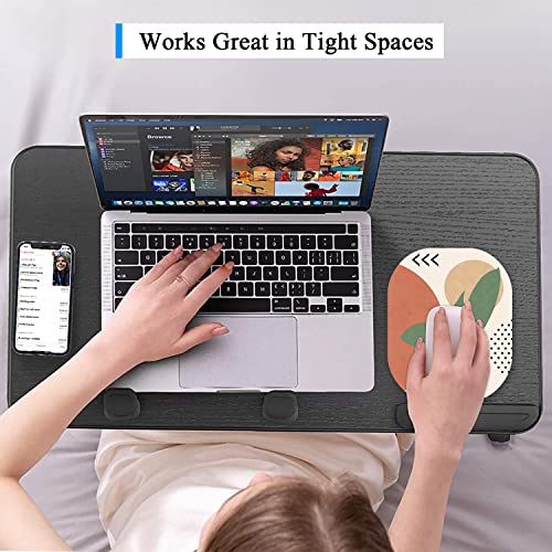 Small Mouse Pad 6 x 7 Inch, Oval Mini Mouse Pad with Non-Slip Rubber Base, Waterproof Compact Mouse Mat for Laptop Computer Wireless Mouse Keyboard Tray Home Office Travel, Tropical Plants - view 4