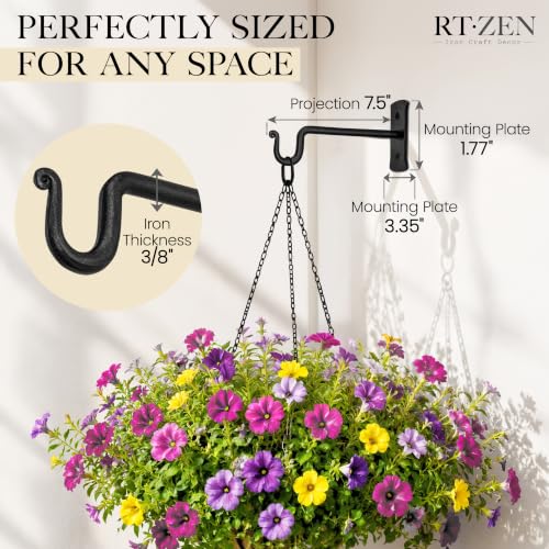 Plant Hangers Outdoor or Indoor Heavy Duty Wall Bracket Hooks - view 2