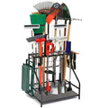 Garden Tool Organizer for Garage, Garden Tool Rack, Up to 58 Long Handled Tools, Yard Tool Holder for Garage, Shed, Outdoor, Tool Stand, Black (Garden Tool Rack)