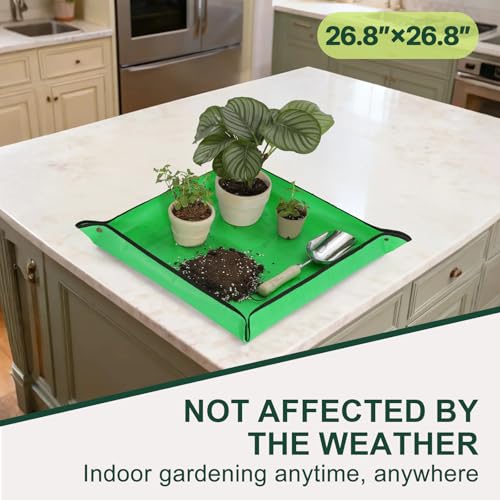 Repotting Mat Super Thick for Soil & Succulent Potting Mix 26.8"x 26.8" - view 4