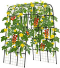 7FT Garden Trellis Arch for Climbing Plants – Tall Outdoor Metal Trellis for Vegetables, Peas, Tomatoes,﻿ Cucumber Trellis Arch & Vertical Garden Climber Plant Support for Vine Plants