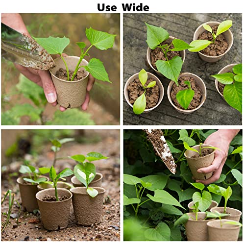 120 Pack 3.15 Inch Peat Pots with 30 Labels and 2 Transplant Tools - view 5