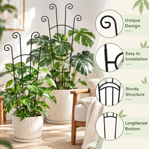 32.6in Monstera Plant Support Trellis for Indoor Plants, 2P - view 5