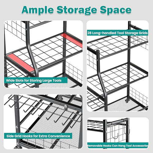 Garden Tool Organizer Stand, Garage Tool Storage Organization - view 3