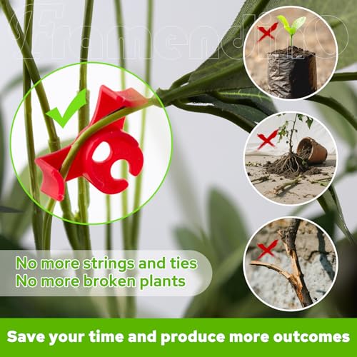100 Pack Plant Training Clips 90 Degree Bender Low Stress Branch Trainer Stem Benders for Flowers Vegetables - view 5