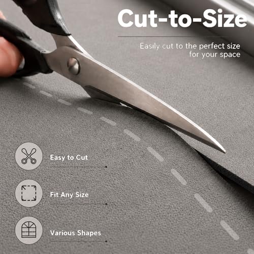 Narrow Window Sill Mat, Cut-to-Fit Non-Slip Pad (Dark Gray, 6 * 79in) - view 4
