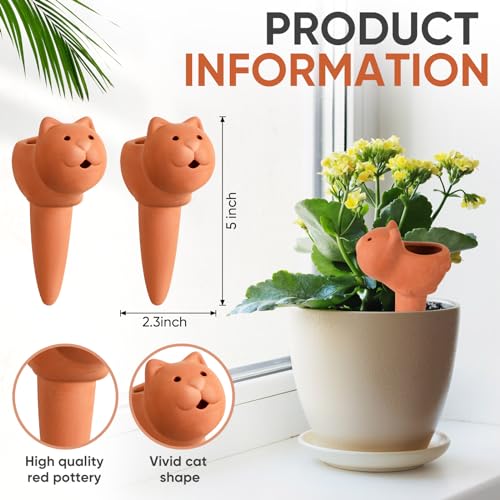 6 Pcs Terracotta Plant Watering Spikes Self Watering Stakes - view 5