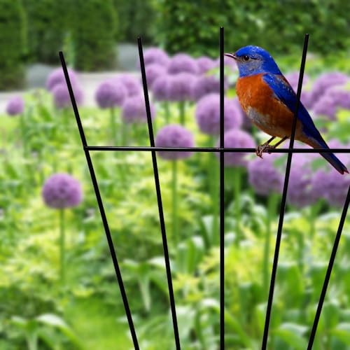 4 Pack 16'' Black Plant Fan Shape Trellis for Potted Climbing Plants Indoor, Outdoor Metal Garden Trellis for Climbing Plants House Plants Flowers Vine Ivy - view 3
