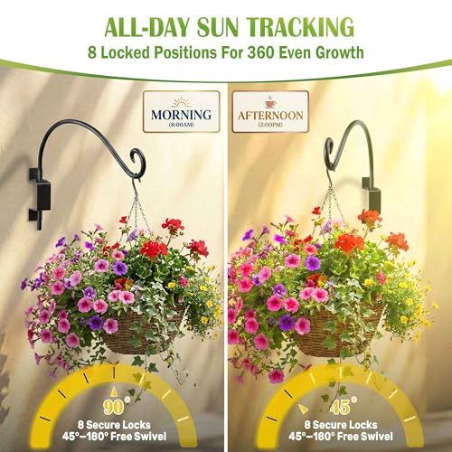 Bird Feeder Hanger Outdoor: 16" Swivel Heavy Duty Wall Mount Bracket - view 3