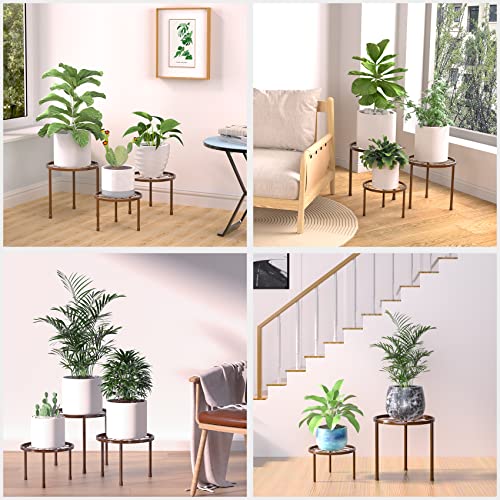 5-Pack Decent Metal Plant Stands for Multiple Plants (Bronze) - view 6