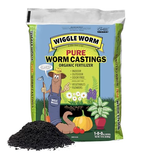 100% Pure Organic Worm Casting Fertilizer, 15lb