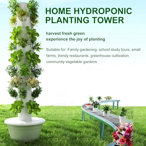 Hydroponics Growing System, Indoor Gardening Kits with LED Grow Light, Vertical Hydroponic Tower for Home Garden, Complete Hydroponic Setup, Ideal for Fresh Herbs and Vegetables - view 2