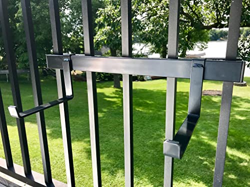 Planter Box Mounting Hardware for Vertical Spindled Deck Railing 16"
