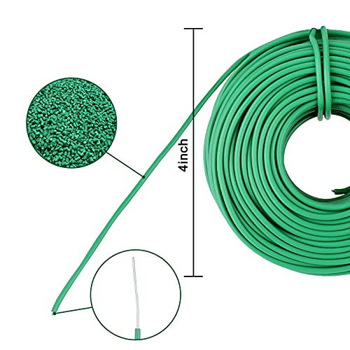 100 Feet Soft Tie for Plants, Green Twist Garden Ties Gardening Supplies for Supporting Climbing Plants, Tomatoes, Vegetables, (Diameter - 2.5MM) - view 3