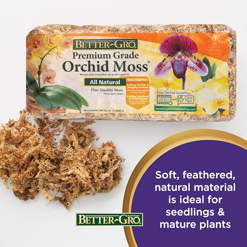 Premium Grade Sphagnum Moss for Orchids & Plants - 190 cu in - view 2