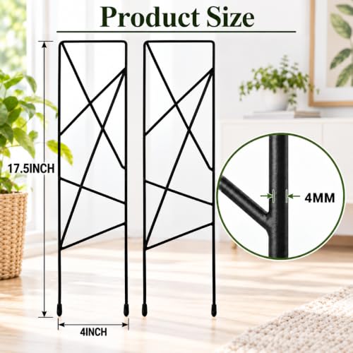 17.5 inch Small Trellis for Potted Plants, Metal Plant Trellis Indoor - view 2