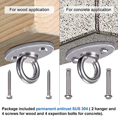 Ceiling Mount Stainless Steel Swing Hanger Wall Ceiling Anchor - view 6